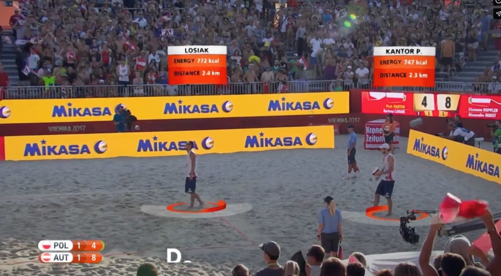 Beach Volleyball Vienna with Sandbox AR overlays